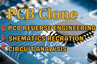 reverse engineer pcb, clone circuit board and recreate schematic