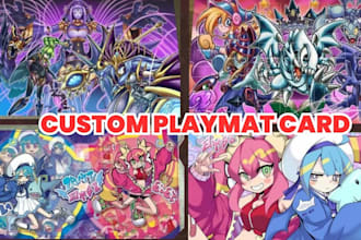 design custom playmat artwork for tcg and board games to stand out