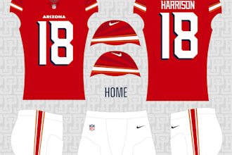design a professional custom sports uniform for your team