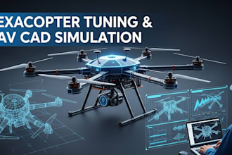 do hexacopter flight controller tuning, uav cad design stimulation