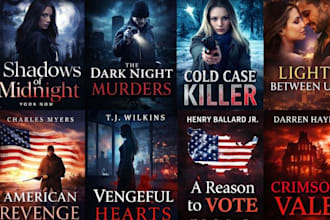 design professional book cover, KDP cover, kindle cover, and ebook cover design