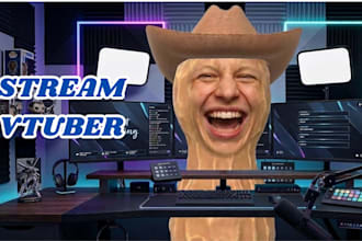 create a unique burnt peanut style 3d ar vtuber model for streaming