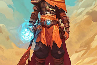 draw 2d game character or 2d game character