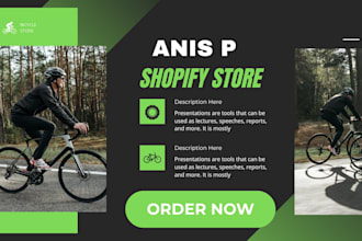 design bicycle website, bike website, shopify store, bike store