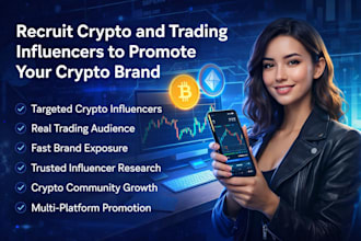 recruit crypto and trading influencers to promote your crypto brand