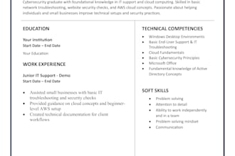 improve or create your IT or cybersecurity resume