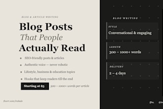 seo blog posts that people actually read