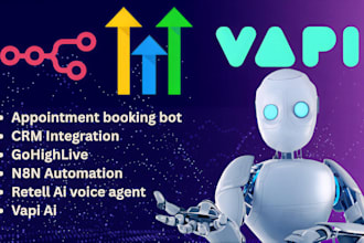 build vapi ai voice agent , n8n automation, ghl crm , retell ai agent
