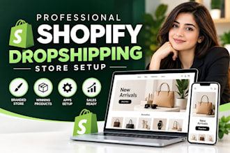 design and develop shopify store as ecommerece store expert