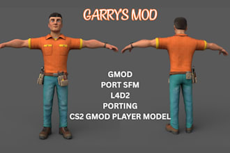 do gmod tf2 l4d2 sfm gmod player model gmod map gmod animation 3d model porting