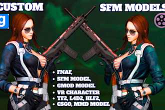 model, port, edit custom sfm model, gmod playermodel, tf2, l4d2 mmd, nsfw vrchat