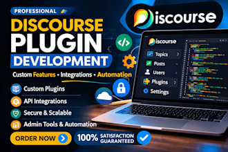 develop a custom discourse plugin, integration, or feature