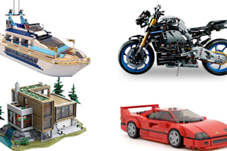 design 3d lego design set, moc, lego technic bike, car, ship, with instruction