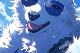 furry art, furry oc, or fursona illustration