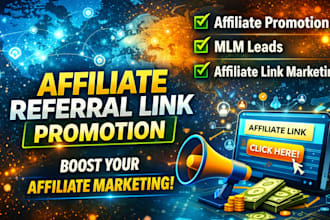 do affiliate referral link promotion, MLM leads, affiliate link marketing