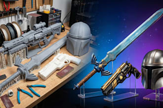 sculpt 3d sword models 3d weapon models 3d cosplay props for 3d printing