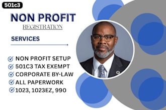 prepare 501c3 non profit registration personalized plan, budgeting and donations