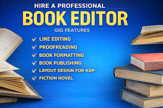 be your book editor for developmental editing, plot and character development