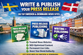 write and publish your press release to top sweden and denmark news website