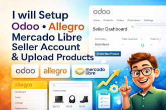 setup odoo allegro mercado libre zalando seller account upload product listing