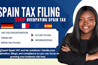 do spain vat, spain tax, bookkeeping, vat return, vat oss, eu vat filing