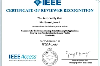 genuine peer reviewed ieee or springer certificate for eb1 criteria