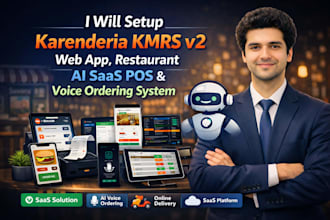 setup karenderia kmrs v2 web app, restaurant ai saas pos voice ordering system