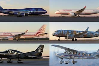 design custom microsoft flight simulator 2020 and 2024 aircraft liveries