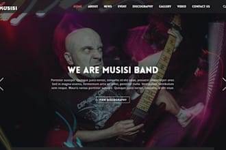 build squarespace music artist website entertainment brand music portfolio site