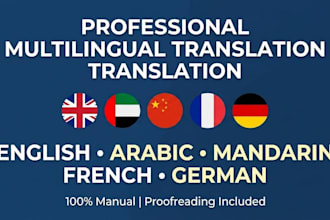 provide professional translations and proofreading in multiple languages