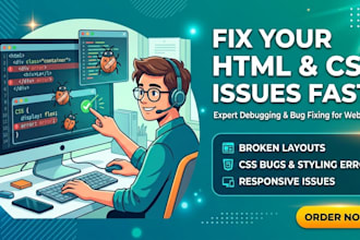 fix HTML CSS layout issues and update your website content