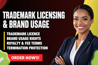draft a trademark licensing and brand usage agreement