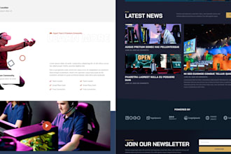 build esport website, tournament website, esport tournament using bubble