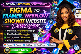 build redesign figma to webflow framer showit website template design developer