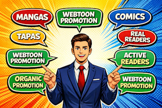promote your webtoon, comic, or tapas to reach real readers