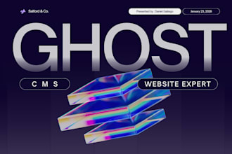 build ghost cms website design ghost migration ghost membership ghost blog