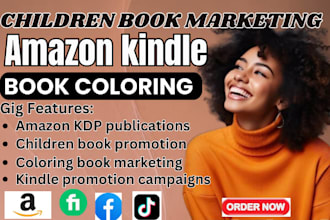 do children book promotion amazon coloring kindle marketing to boost sales