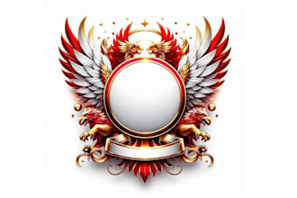 design luxury heraldic, coat of arms logo