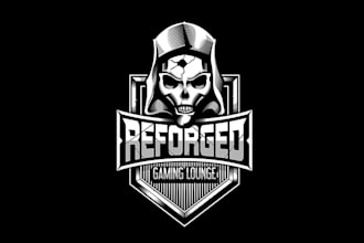 design surprising e sports gaming lounge logo