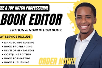 be your kdp book editing, formatting, proofread, nonfiction memior fiction novel