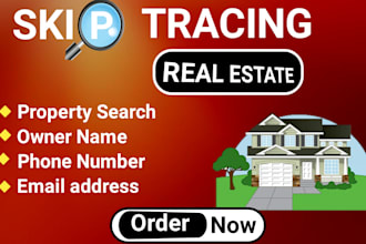 do skip tracing for real estate leads and property owners