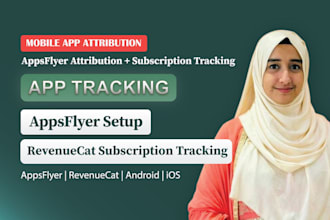 setup appsflyer mobile attribution, onelink and revenuecat subscription tracking