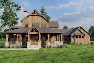 design 3d barndominium and pole barn rendering with 2d structural drafting