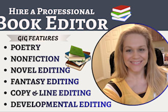 proofread and edit format fiction novel memoir poetry sci fi romance book editor