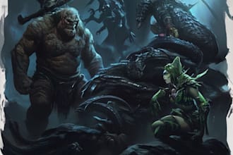 draw fantasy or dnd creatures and monsters