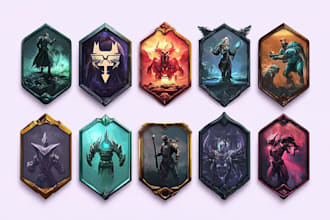 design a professional game logo, steam icon, or app icon