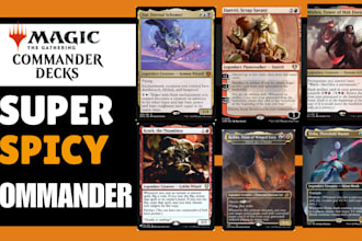 build a spicy commander deck for you