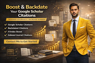 boost and backdate your google scholar citations in  index journals