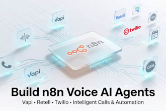 build n8n voice ai agents with vapi, retell, twilio integration