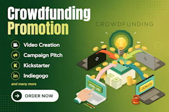 create crowdfunding promotion on kickstarter gofundme